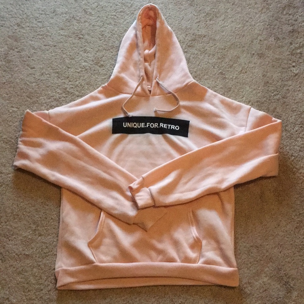Thin pink hoodie